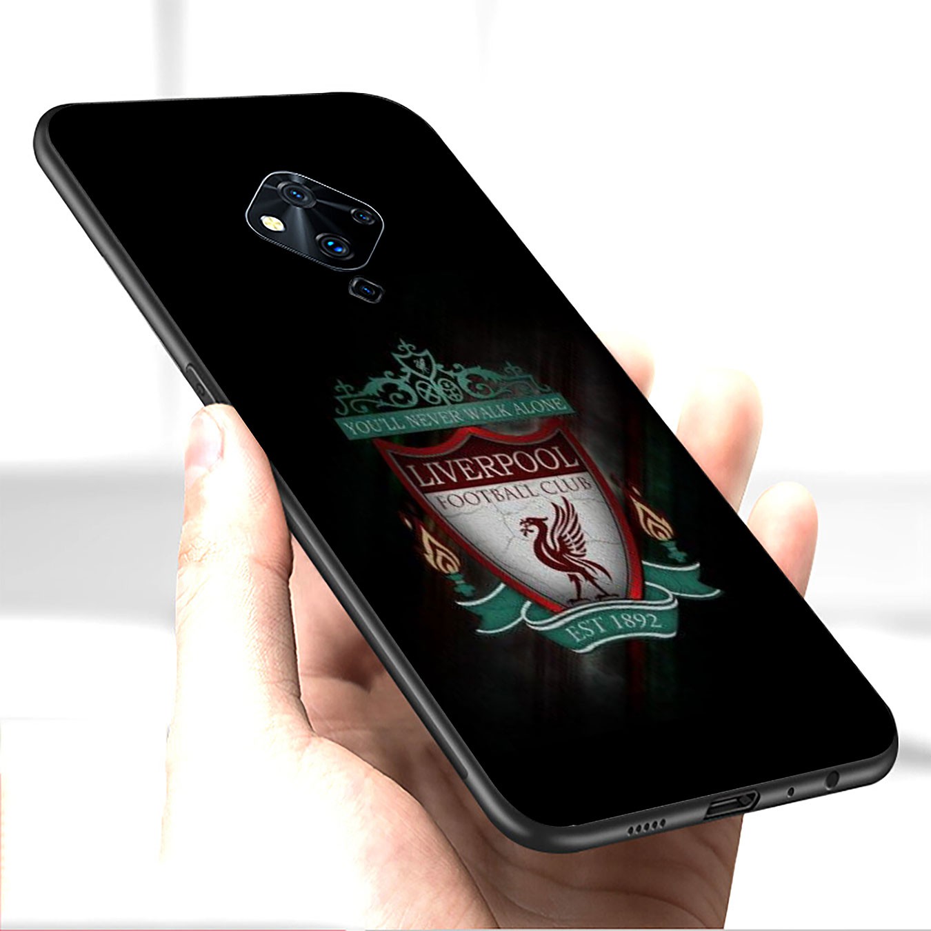 iPhone 12 Mini 11 Max Pro SE 2020 XR Phone Case Soft Silicone Casing Liverpool Logo  Wallpaper