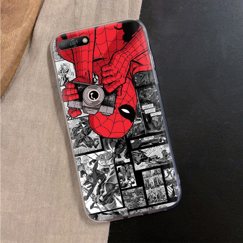 Ốp Điện Thoại Trong Suốt Hình Spiderman Cho Lg G6 G7 G8 Thinq V20 V30 V30S V35 V40 V50 V50S V60