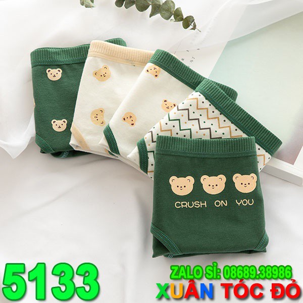 SỈ ZALO RẺ HƠN NHIỀU_ Quần Lót 5 Kiểu Gấu Xanh Lục Bảo Mới 5133 | BigBuy360 - bigbuy360.vn