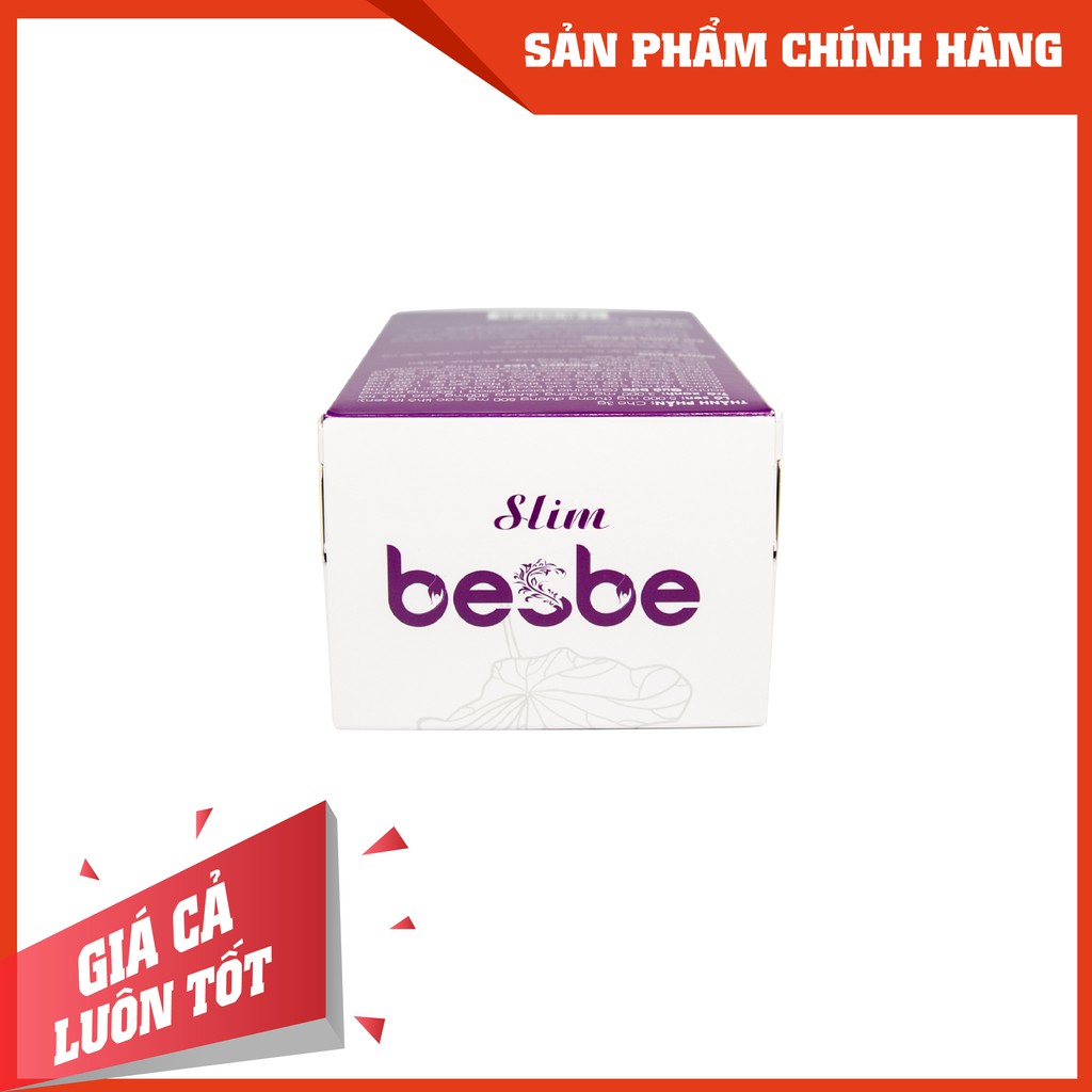 Trà giảm béo giảm mỡ máu Slim Besbe [Hộp 30 gói x 3 gam] - [GIẢM BÉO - KHÔNG TÁC DỤNG PHỤ]