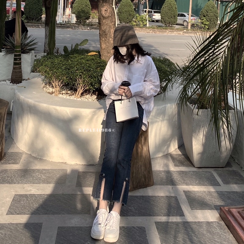 [Mã FAMARAL1 giảm 10K đơn 50K] [ ẢNH THẬT ĐỘC QUYỀN REPLEI1986 ] Quần jeans móc khoét 135