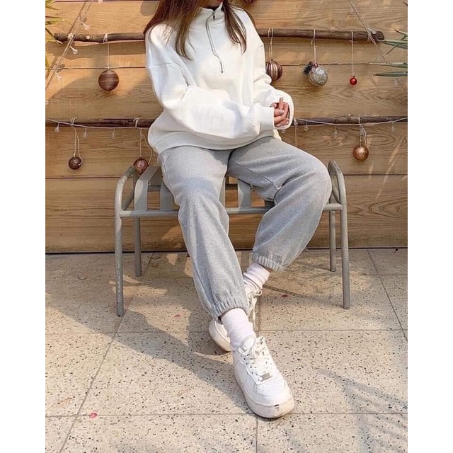 (Loại dày đẹp) QUẦN BOOM NỮ CHẤT TĂM HÀN ĐẸP DÀY DẶN, QUẦN JOGGER CHO NỮ BO GẤU