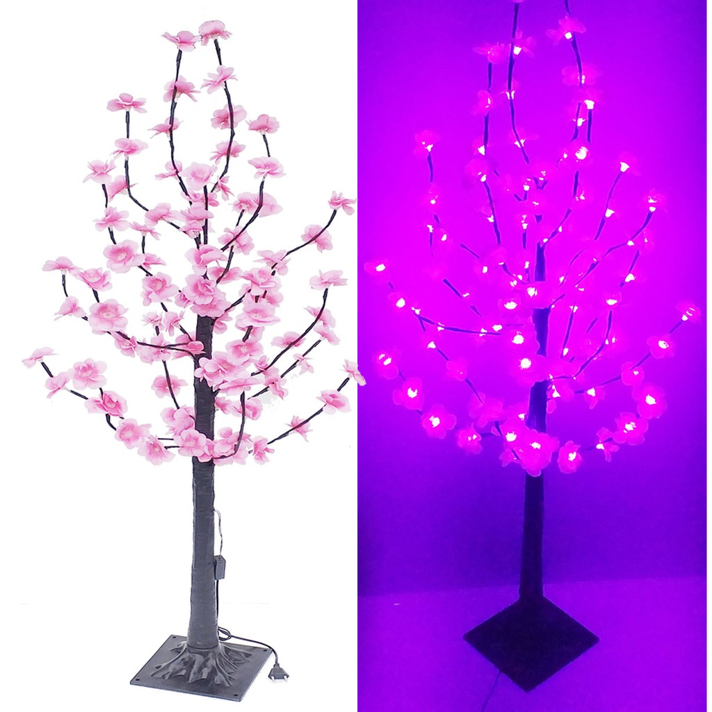 CÂY ĐÀO, CÂY MAI ĐÈN LED 100 BÔNG CỰC ĐẸP CÂY CAO 1M2