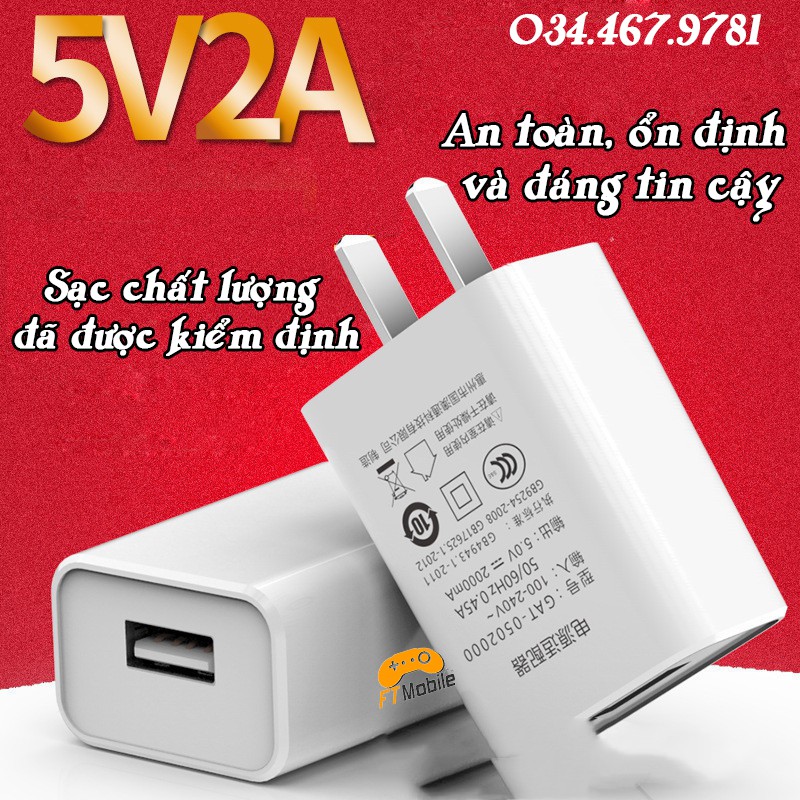 Cốc sạc zin 5V-2.1A BOBIAIR CH-03 - Sạc nhanh gấp 2 lần sạc thường