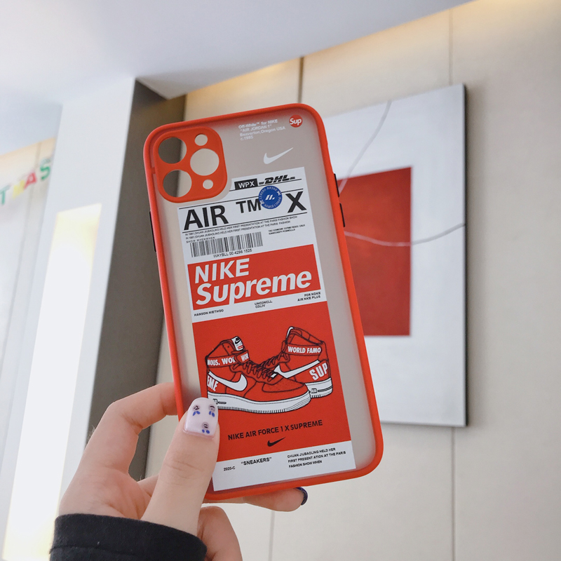 Ốp điện thoại cứng trong suốt in họa tiết giày Nike bảo vệ cho iPhone 12/Pro Max/Mini/6/7/8/Plus/X/XR/Xs Max/11/SE2 | BigBuy360 - bigbuy360.vn