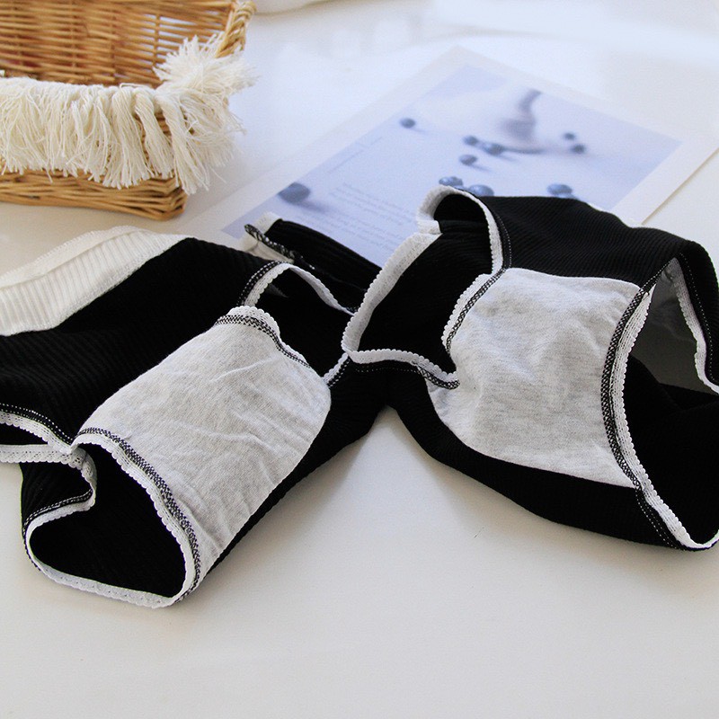 Quần Lót Len Tăm Sợi Tre Màu Đen Họa Tiết Ren Nơ Đáng Yêu Dễ Thương Cao Cấp DOLLY SECRET QL048 | BigBuy360 - bigbuy360.vn