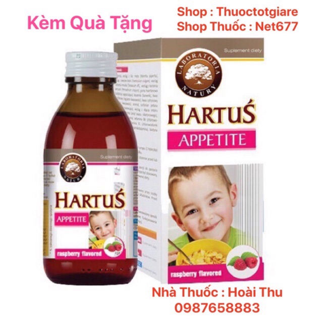 [ Kèm Quà Tặng ] Hartus Appetite - Siro Ăn ngon / Chính Hãng