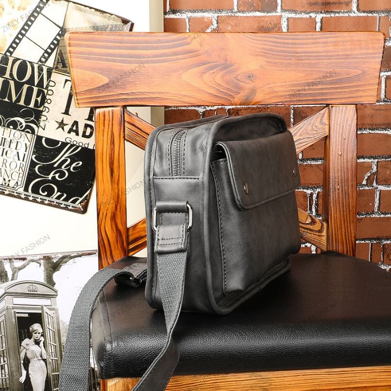 Túi đeo chéo Nam Nữ Da PU, Túi Xách Nam Nữ Thời Trang Chống Nước chống Trầy Cao Cấp Unisex ZINLY
