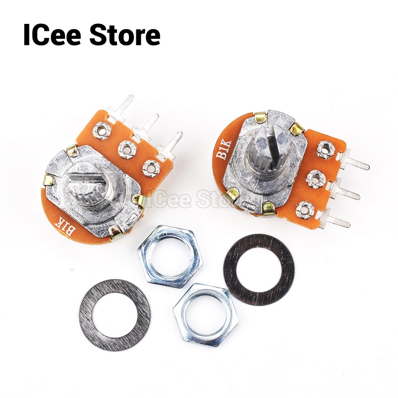 Set 5 Chiết Áp WH148 Loại B 3Pin 15mm B1K 2K B5K B10K B20K B50K B100K B250K B500K B1M Chất Lượng Cao