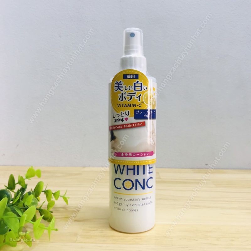 Xịt Dưỡng Trắng Da White Conc Body Lotion Vitamin C 245ml