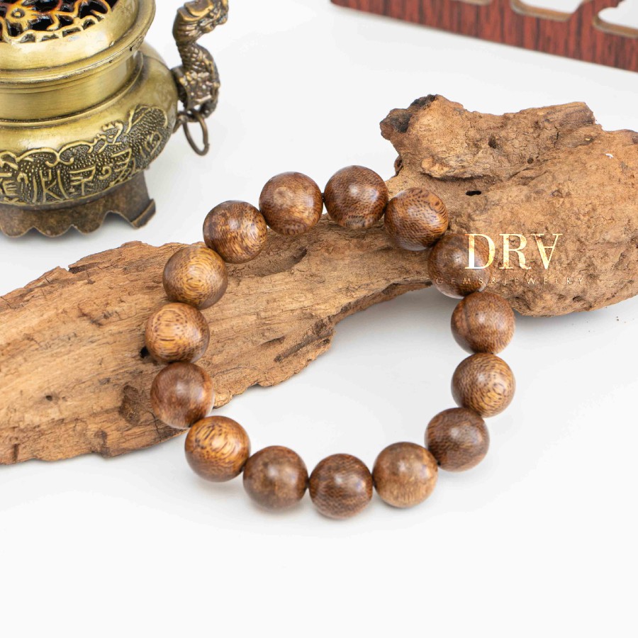 🍀🍀🍀 Vòng Tay Trầm Hương Tốc Tự Nhiên Hạt Tròn  (10 - 18mm) Nam Nữ | BigBuy360 - bigbuy360.vn