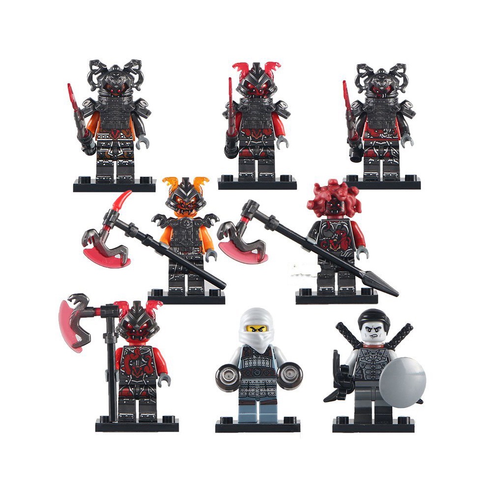 Bộ 8 nhân vật minifigures Vermillion trong Ninjago PG8055-1