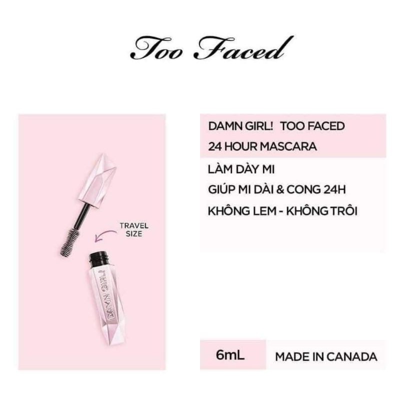 Set 2 cây Mascara lót dưỡng mi Dior và Mascara Toofaced | BigBuy360 - bigbuy360.vn