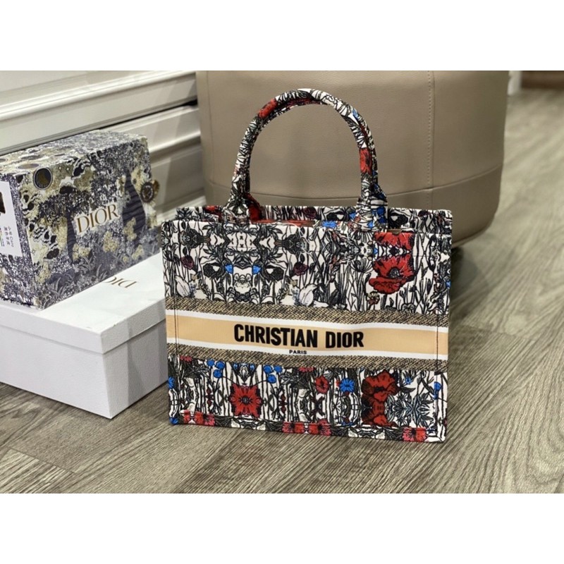 Túi xách dior size 34cm xinh xắn có khoá kéo miệng