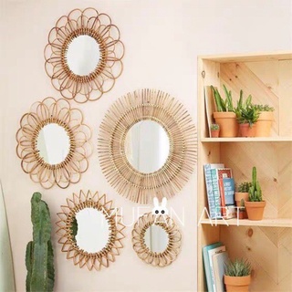Gương MÂY TRE ĐAN độc đáo decor trang trí nhà cửa hàng xuất khẩu