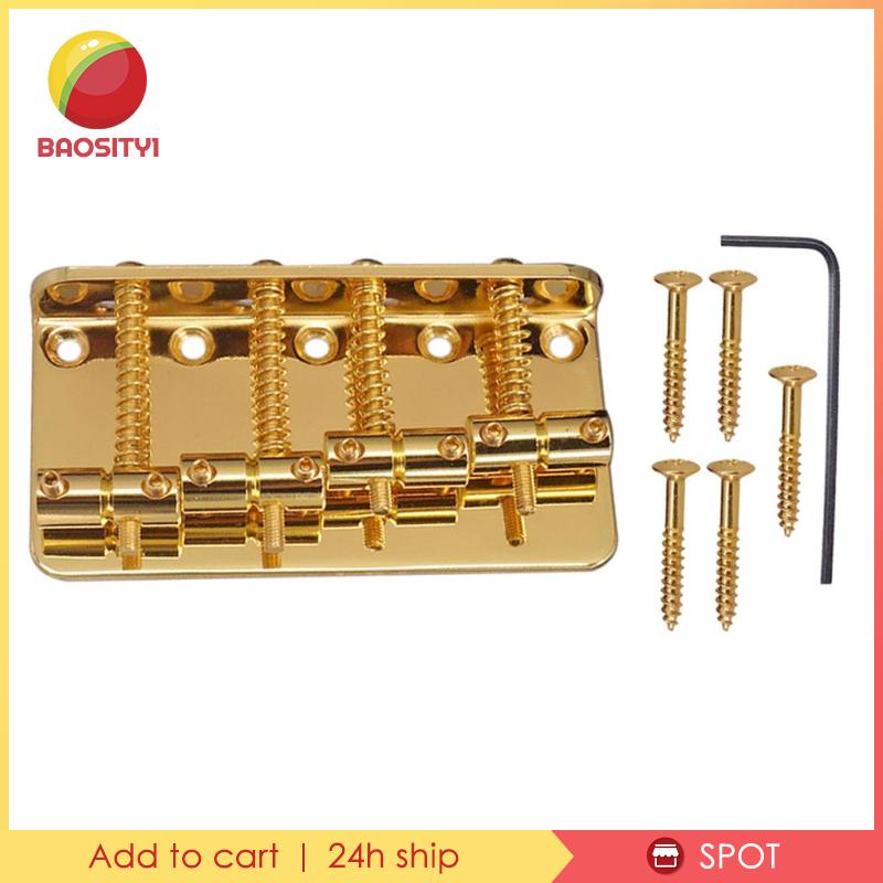 1 Bộ Cầu Đàn 4 Dây Kèm Cờ Lê Cho Đàn Guitar Bass Điện