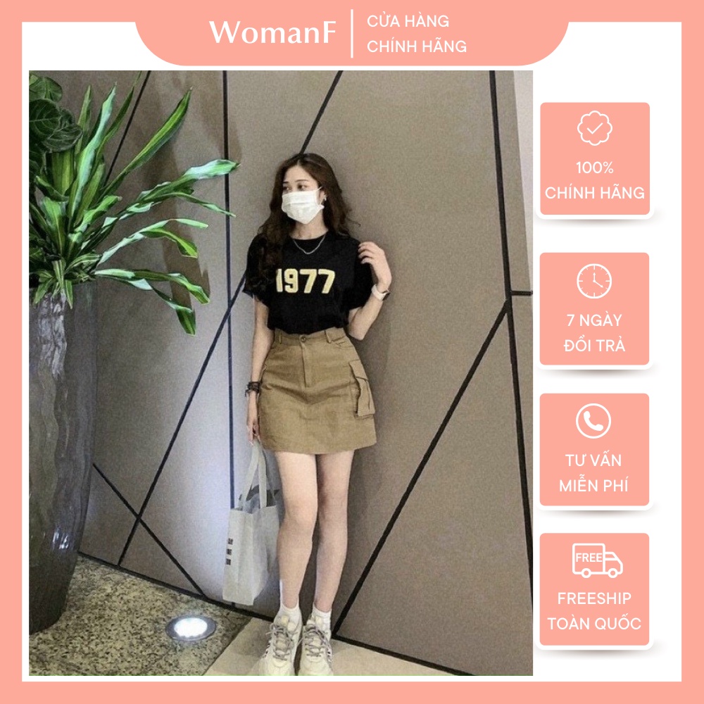 Chân váy jean kaki nữ chữ A túi hộp phong cách Hàn Quốc , chân váy bò ngắn cạp cao kèm quần lót trong