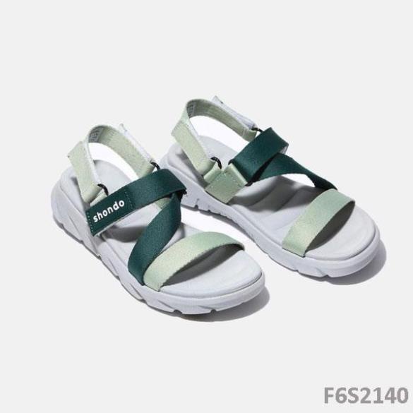 Giày Sandal Shondo đế xám ombre xanh lá F6S2140 .