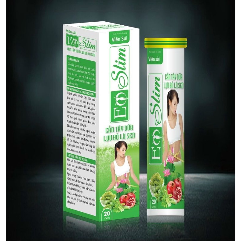 Viên Sủi Giảm Cân Slim Body uýp 20v