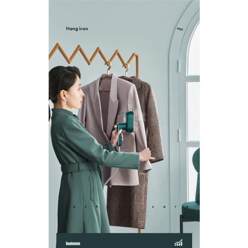 Bàn là cầm tay hơi nước mini ủi quần áo nhiều tư thế công suất 33W Miibooshi D5.030