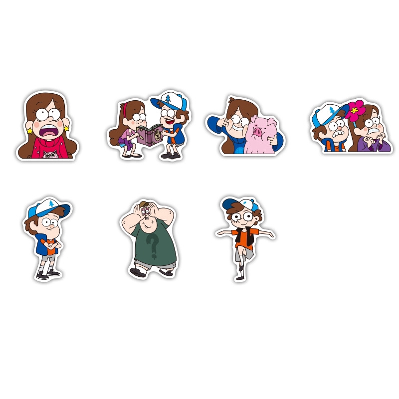 39pcs Gravity Falls Stickers Bomb Decal Vinyl for Car Skateboard Laptop Luggage