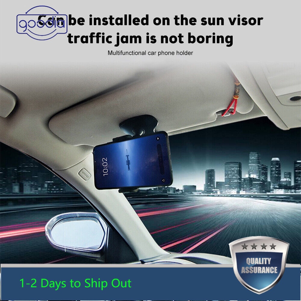 &lt; Đang Bán Hàng &gt; Giá Đỡ Điện Thoại Di Động Có Gương Chiếu Hậu HUD Kẹp Gắn Bảng Điều Khiển Xe Hơi