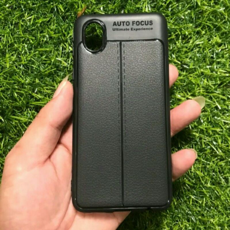 ốp lưng auto Focus samsung A01 / A01 core sang chảnh Vân da đen