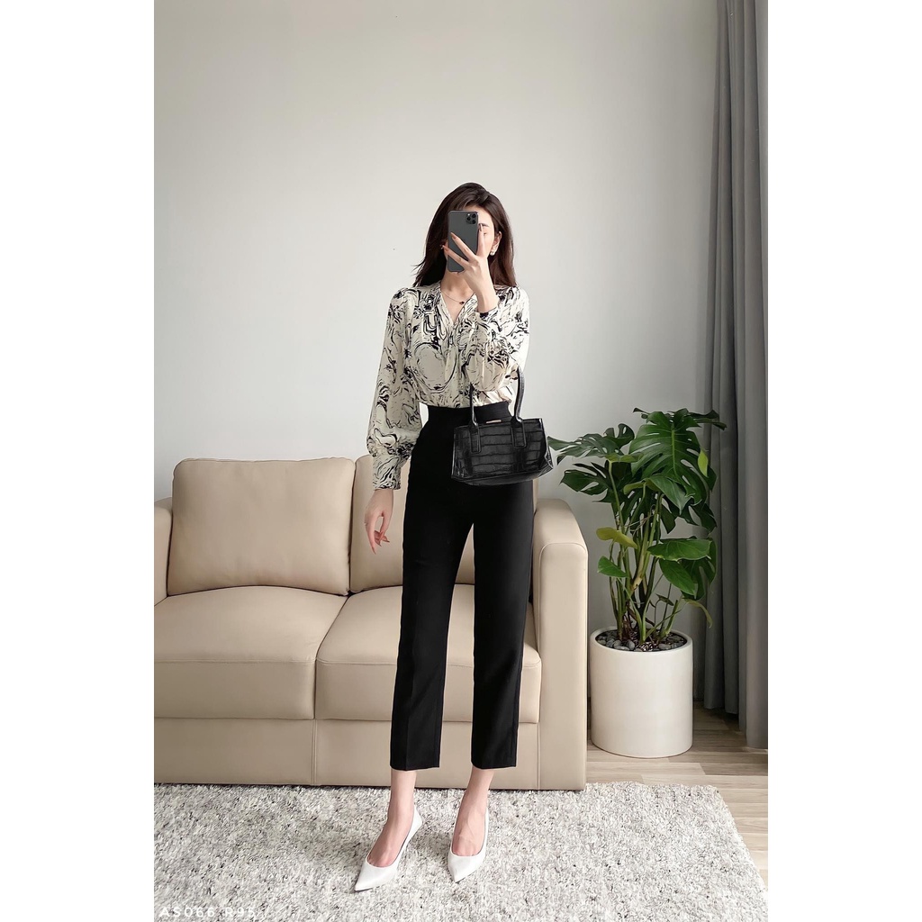 Quần Baggy Ricci 2 màu Đen Trắng | Ricci Official