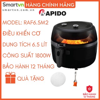 Nồi Chiên Không Dầu Rapido Điều Khiển Cơ 6.5 Lít RAF6.5M2 (NEW 2021)