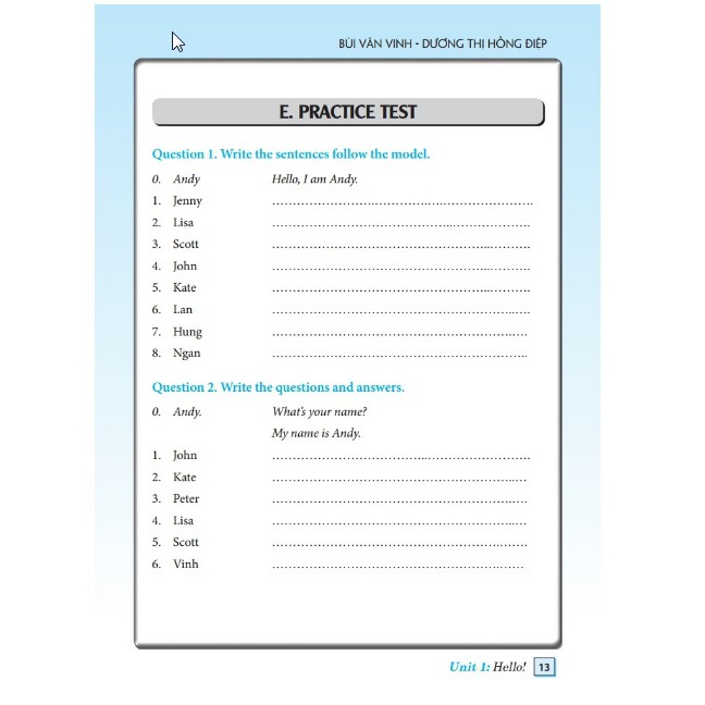 Sách - Bài tập tiếng Anh lớp 3