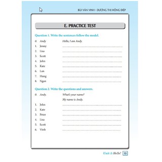 Sách - Bài tập tiếng Anh lớp 3
