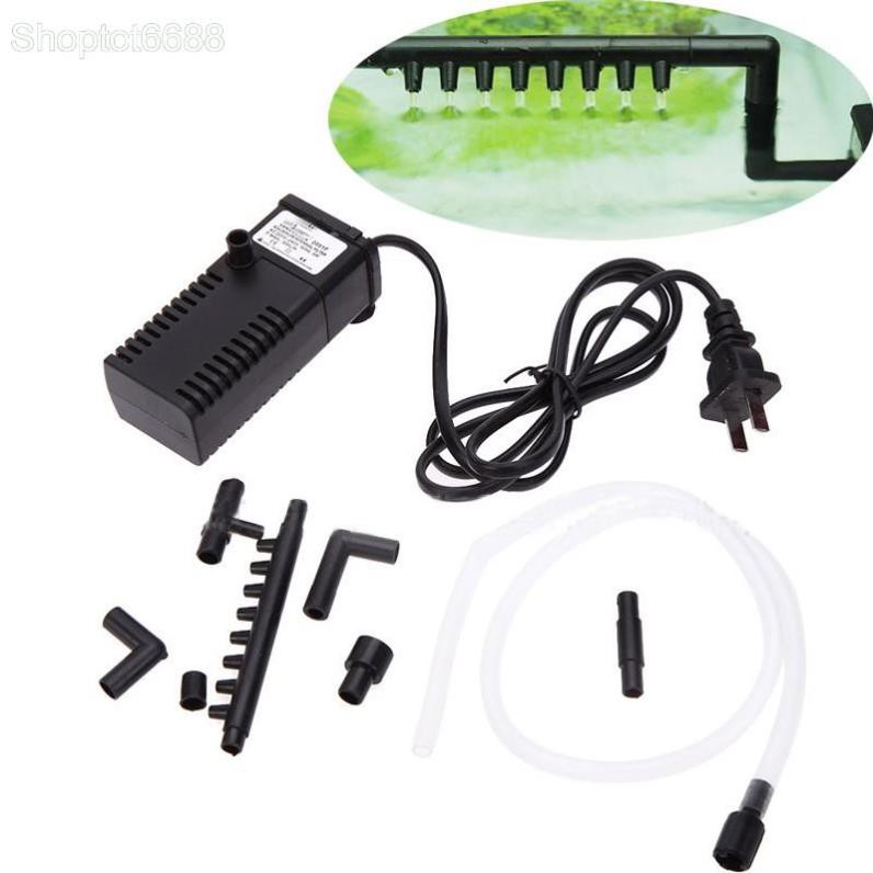 Máy bơm lọc nước bể cá cảnh kèm đầu phun mưa 3W-5W