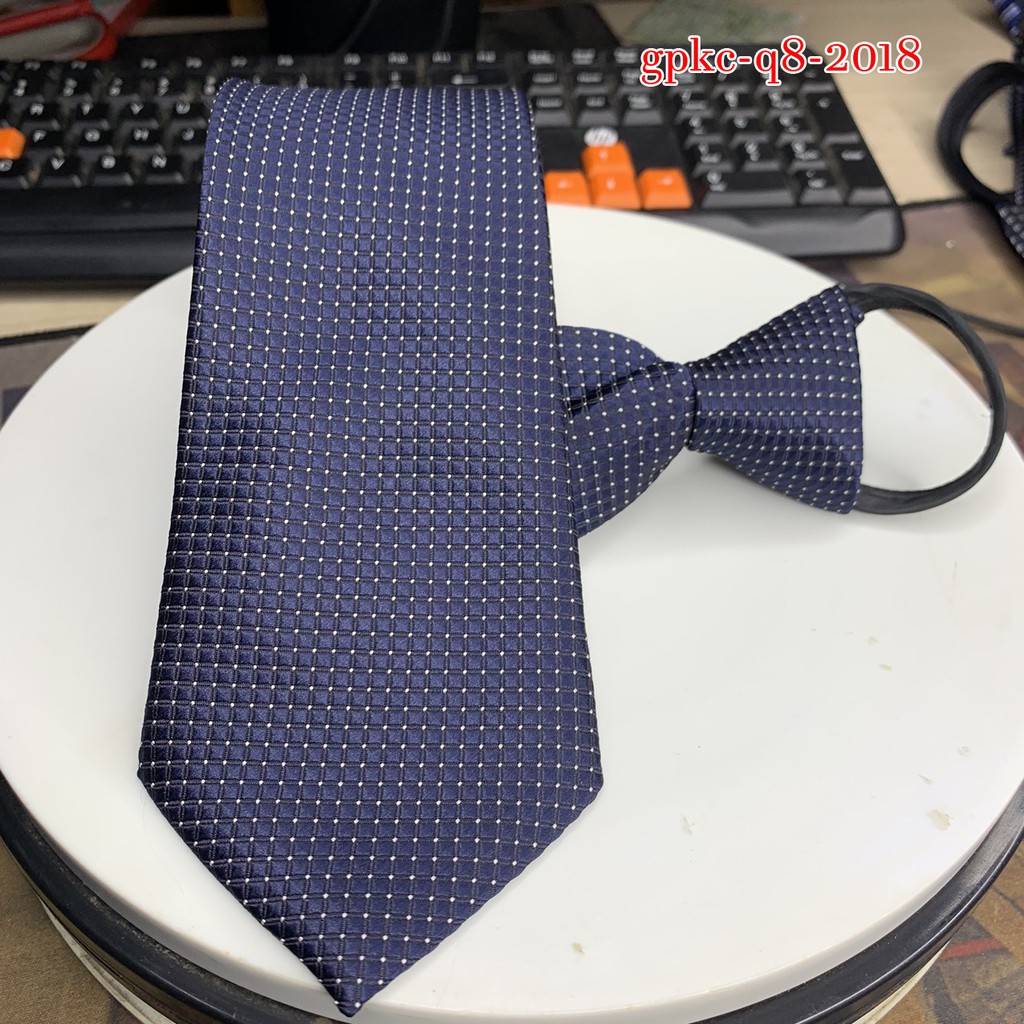 Cavat nam bản 8cm dây kéo thắt sẵn cà vạt nam dầy 3 lớp Giangpkc Q8-11-20