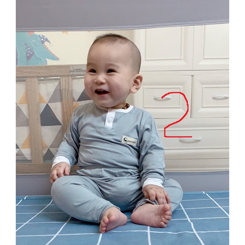 Combo 3 bộ dài goose petit xả hàng, chất petit cotton chuẩn sịn loại 1. bảo vệ bé