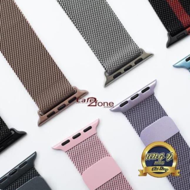 Dây đeo Apple Watch 38mm và 42mm chất liệu Thép Milanese Loop