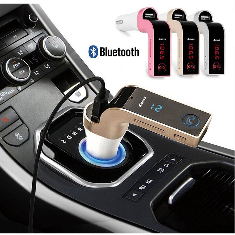 G7 Bluetooth Car Kit Rảnh tay Bộ phát FM Radio Máy nghe nhạc MP3 Bộ sạc USB & AUX