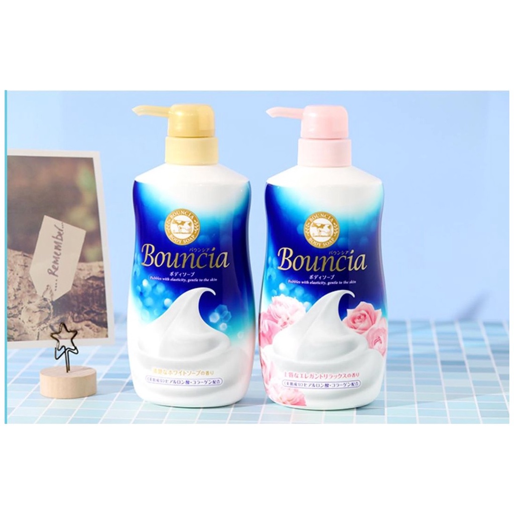 Sữa tắm Bouncia hương hoa hồng 550ml Hàng Nhật Chính Hãng