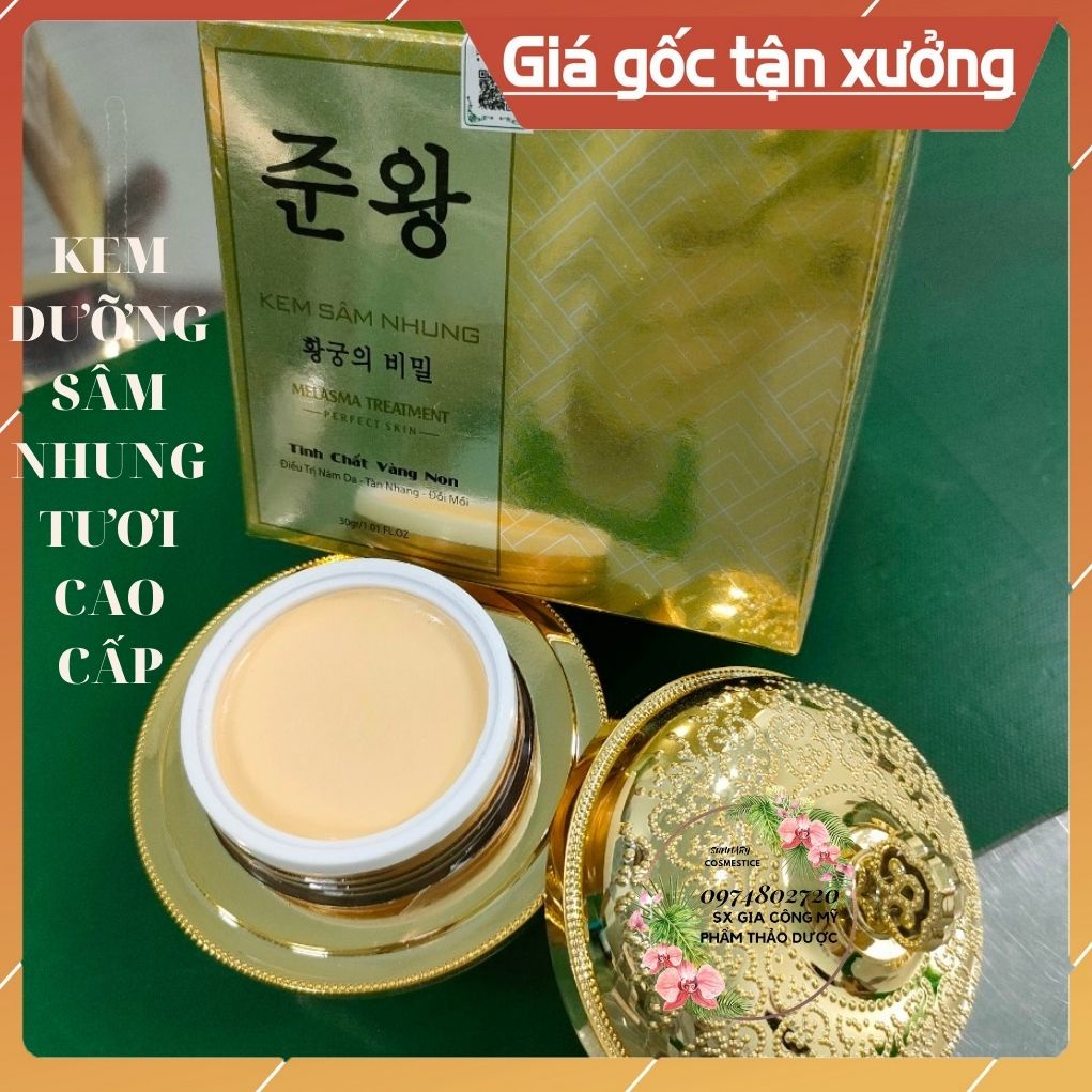 Kem dưỡng sâm Nhung tươi COLLAGEN 24K phục hồi dưỡng da sau tái tạo Làm da trở trên mịn màng, căng mịn và tươi