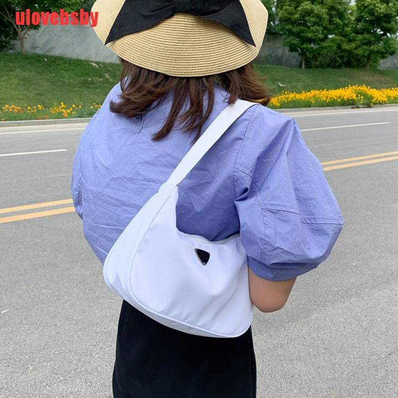[ulovebsby]Fashion Vintage Totes Handbag Nylon Small Underarm Subaxillary Bag Shoulder Bags