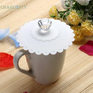 Cha ˇLace Silicone Diamond Cup Lid Thermal Insulation Cup Cover