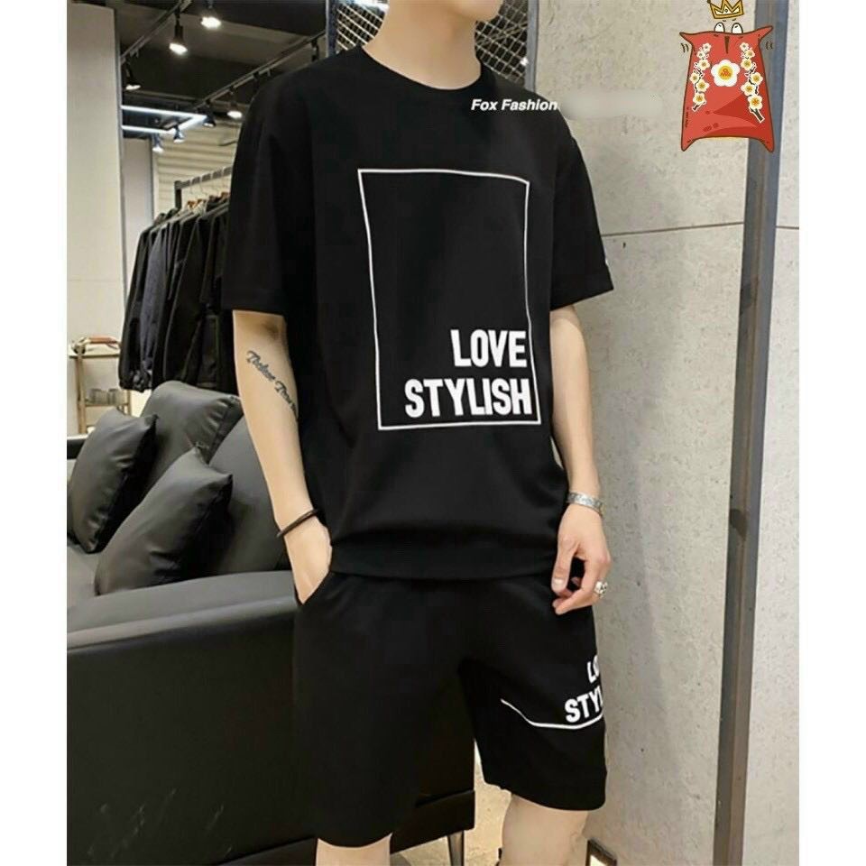 Bộ thể thao nam, Nguyên bộ thể thao 3 sọc tay nam, đồ mặc ở nhà [btt love stylish] cực chất vải cotton thoáng mát