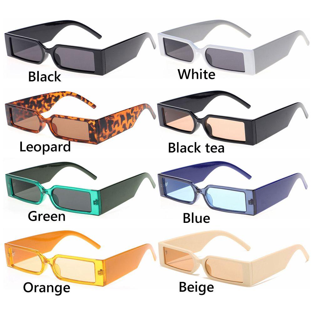 Kính Mát Hình Chữ Nhật Chống Tia Uv400 Thời Trang Cho Nam Nữ