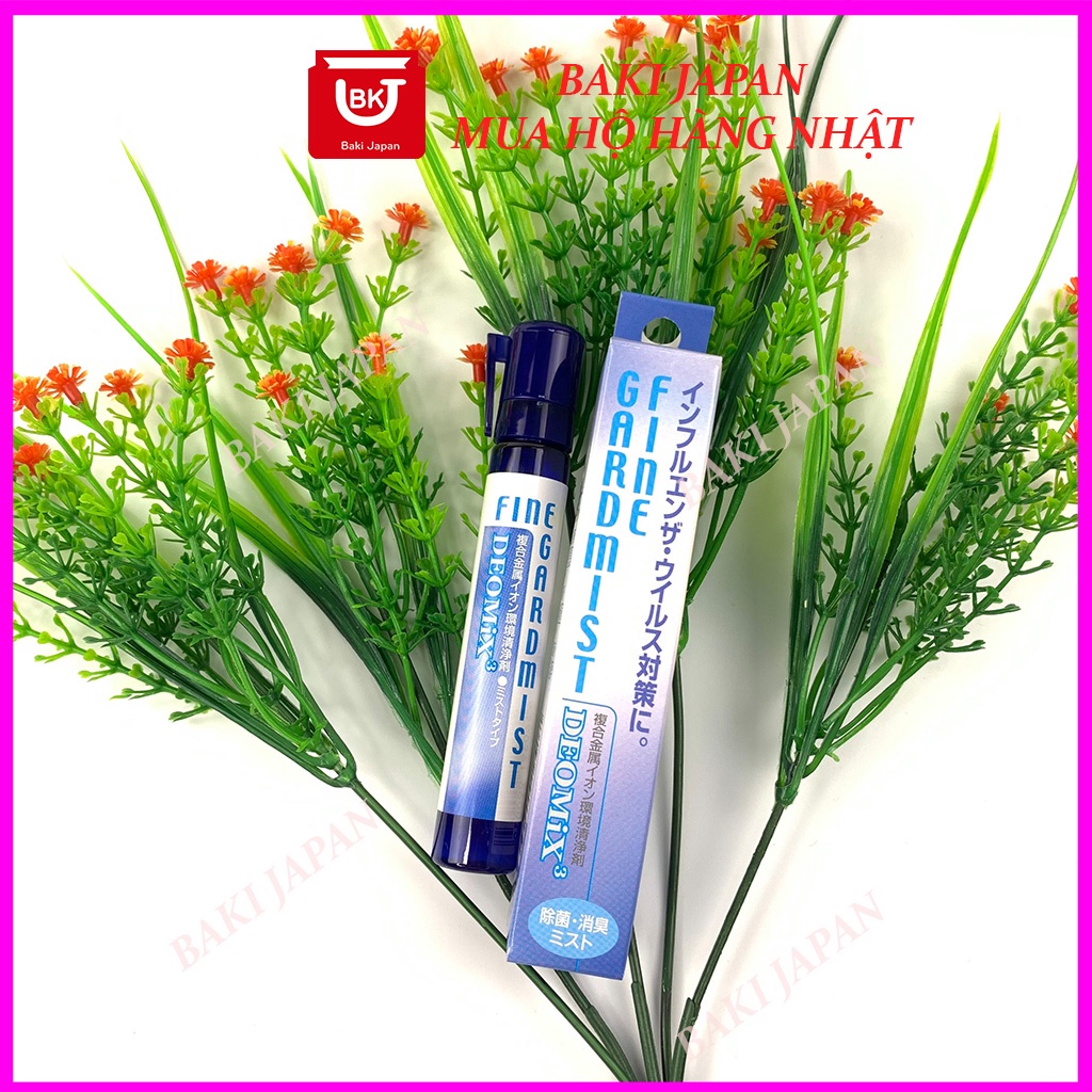 Xịt Deomix ion khử khuẩn, Xịt kháng khuẩn deomix, khử trùng virut và vi khuẩn, phun kháng khuẩn Nhật bản 15ml