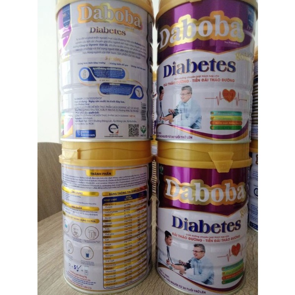 2 lon Sữa bột Daboba diabetes 900g - Dinh dưỡng cho người tiểu đường