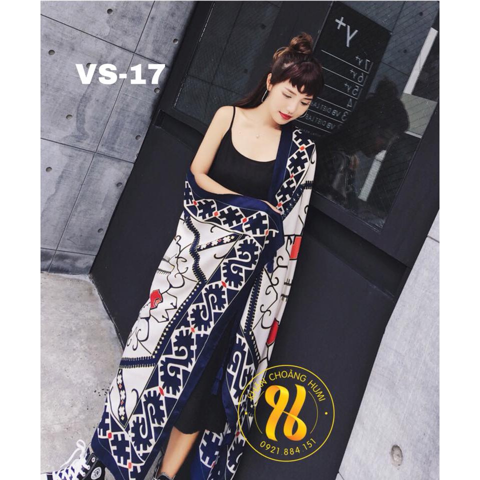 KHĂN ĐI BIÊN KHĂN CHOÀNG CỔ LINEN THỔ CẨM VS17