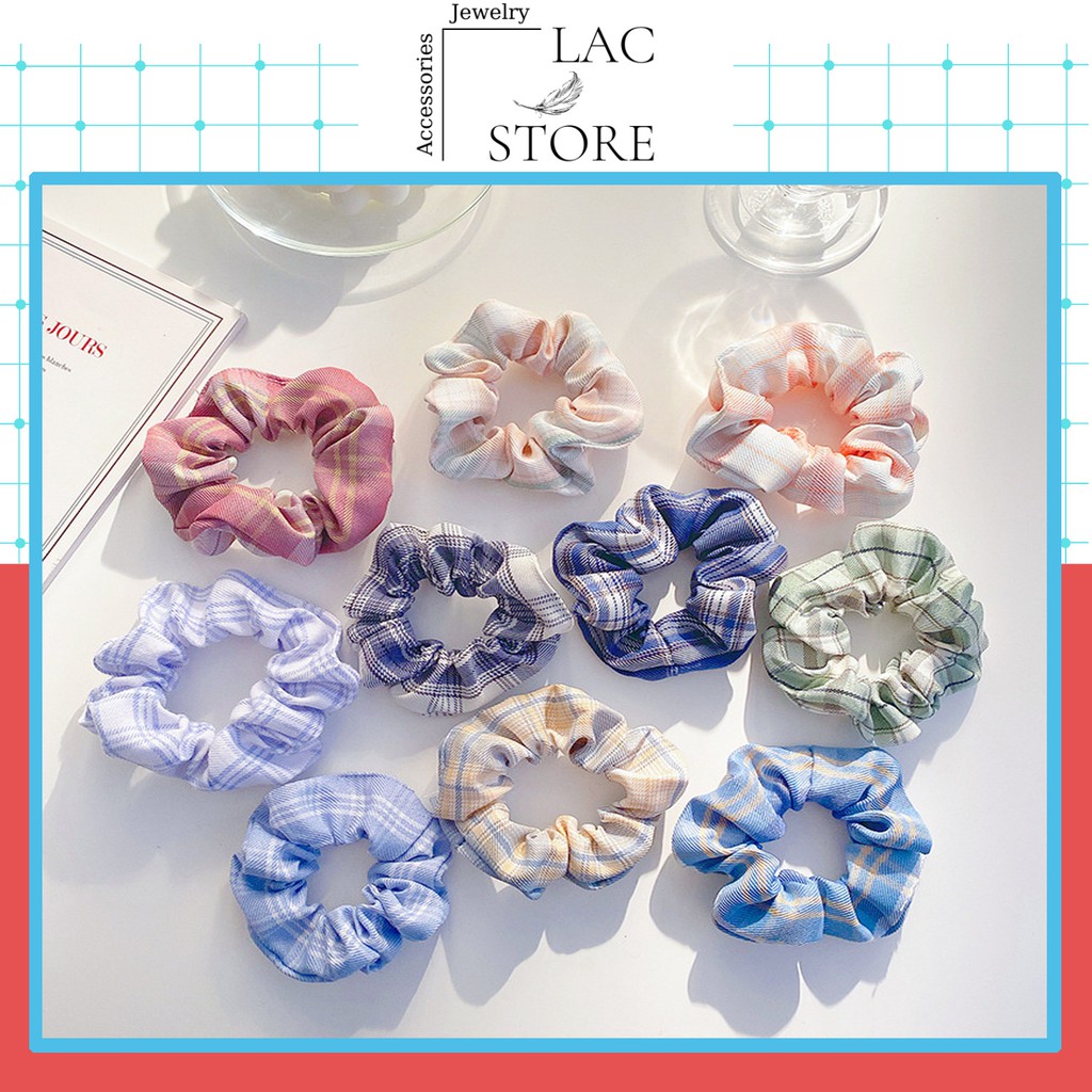 Dây buộc tóc Scrunchies - Chun cột tóc - vòng tay phong cách hàn quốc LACSTORE