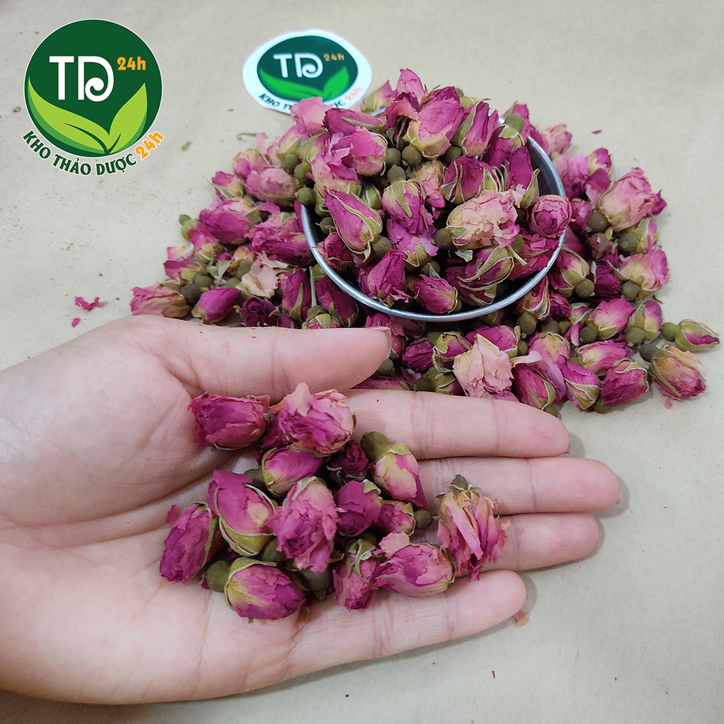 Trà hoa hồng, nguyên bông cực đẹp, hương thơm dịu, an thần ngủ ngon, thanh nhiệt giải độc, 100% thiên nhiên