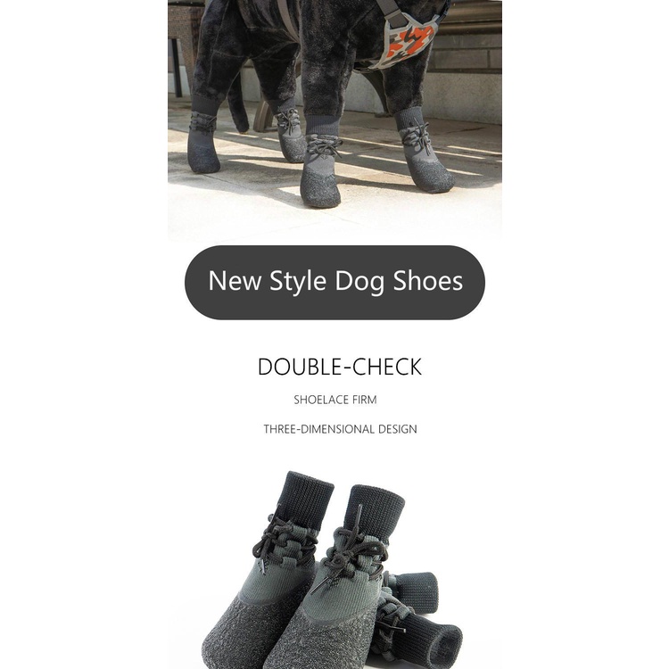 4 cái chó Pet Giày ấm không trượt thoáng khí Mặc vớ mềm Dog Boots Mèo Vớ ​​nhỏ Pet Pet Paw Dla Psa Perros Botas