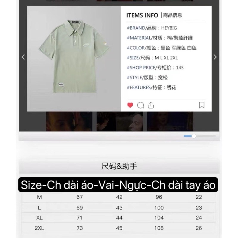 Áo polo tay ngắn  Nelly Heybig form rộng hoạ tiết thêu cho nam và nữ Crhsup 39