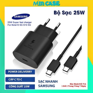 [Sạc Nhanh 25W] Bộ Sạc Nhanh 25W Dành Cho Samsung Galaxy Note 10 | Note 10 Plus | S10 5G Zin New 100% - Cáp C To C